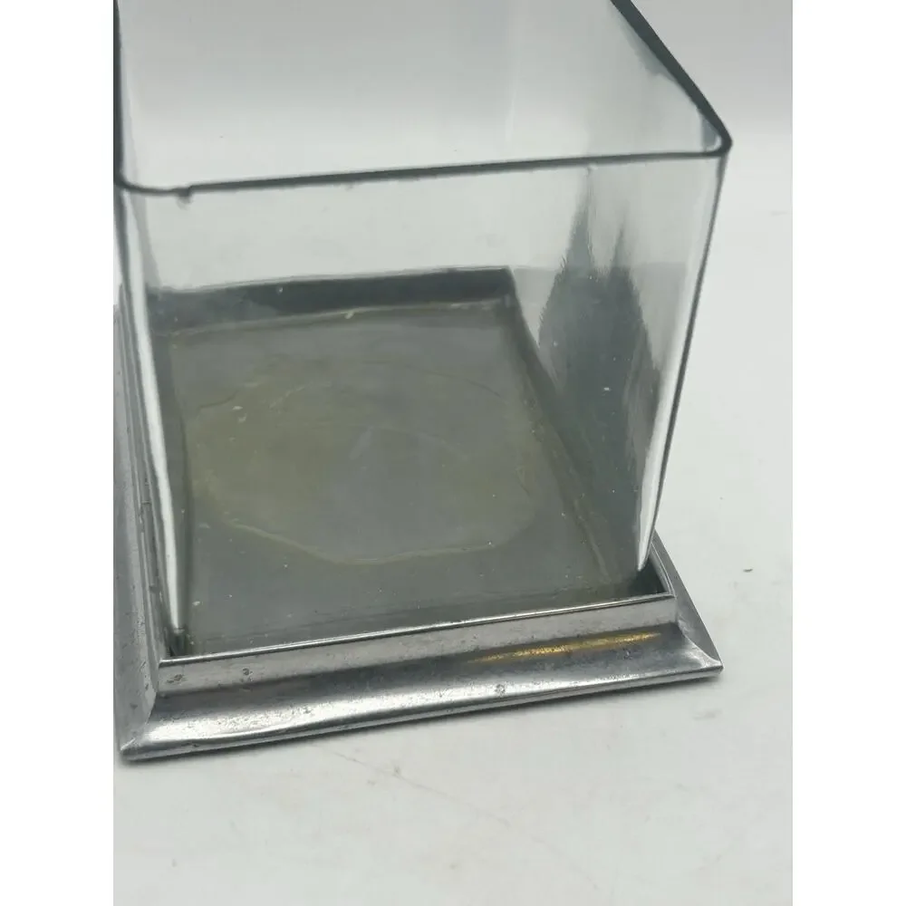 pottery barn Glass Display Case Or Trinket Box.